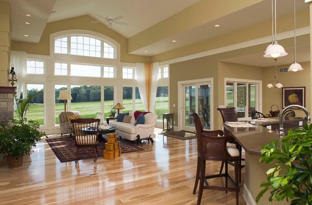 High Ceiling Living Rooms in Wisconsin modern-wohnbereich