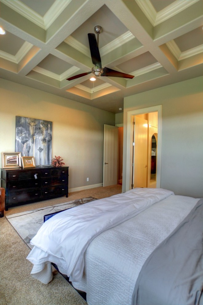 Mountain style home design photo in Boise