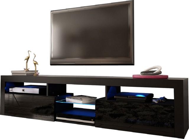 Bari 200 Wall Mounted Floating 79" TV Stand with LED ...