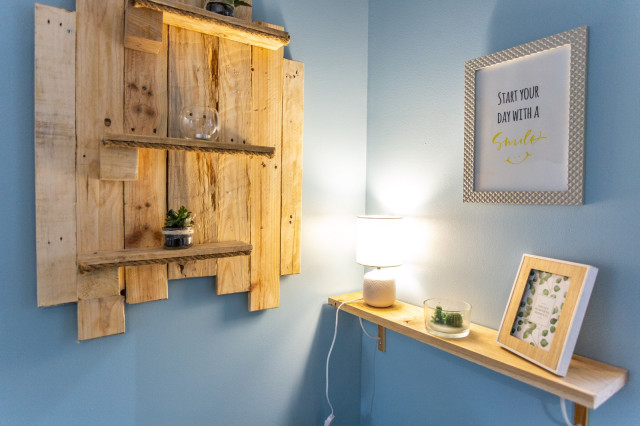 Une colocation &agrave; Amiens lantlig-vardagsrum