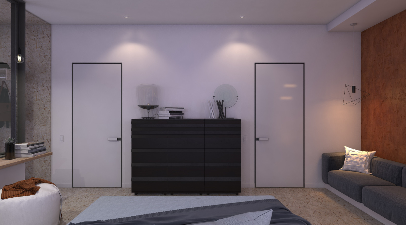 Спальня в загородном доме