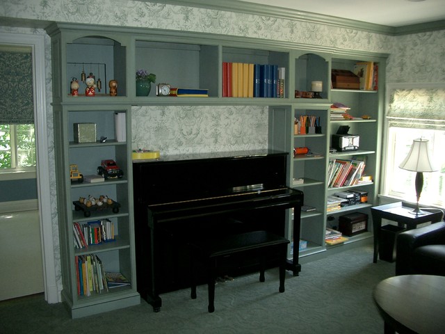 Exquisite Built-ins klassisk-vardagsrum