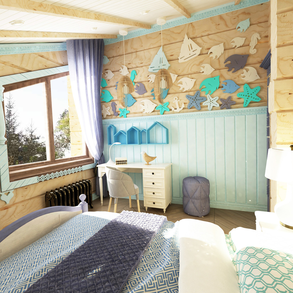 Интерьер загородного дома в стиле русско-европейское кантри