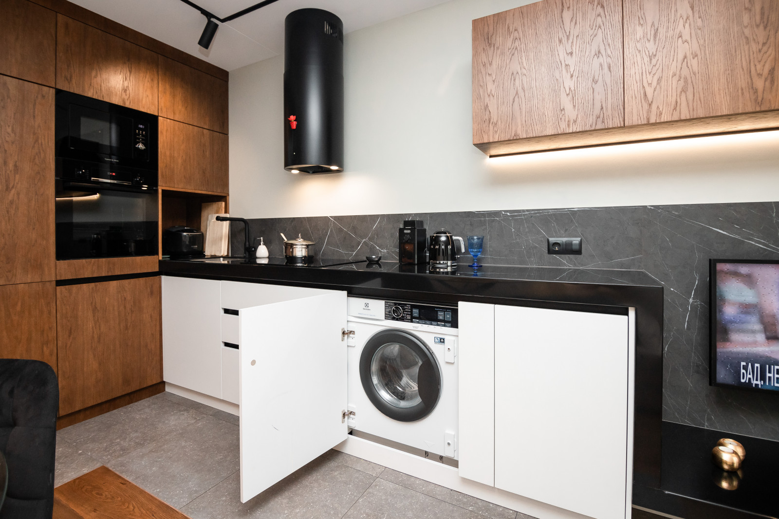 Кухня-гостиная в стиле минимализм