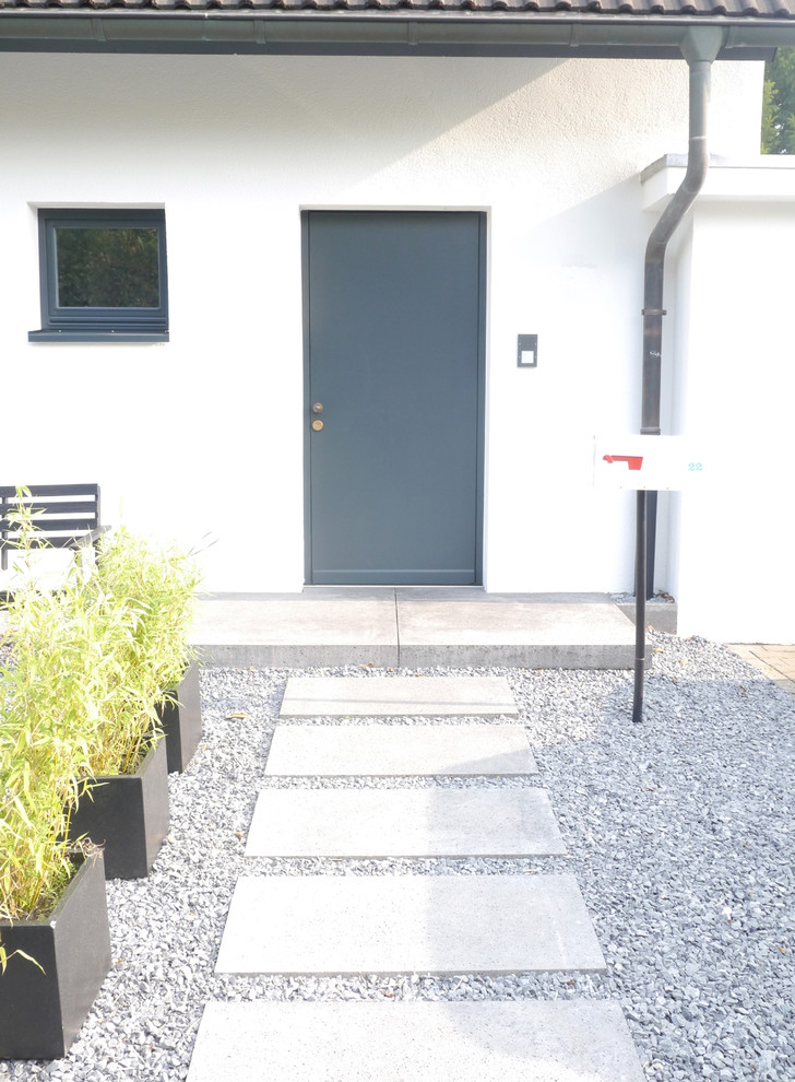 Eingangsbereich mit Kiesbeet