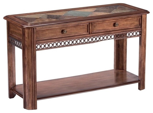 Madison Wood Sofa Table - Traditional - Console Tables - by Homesquare ...