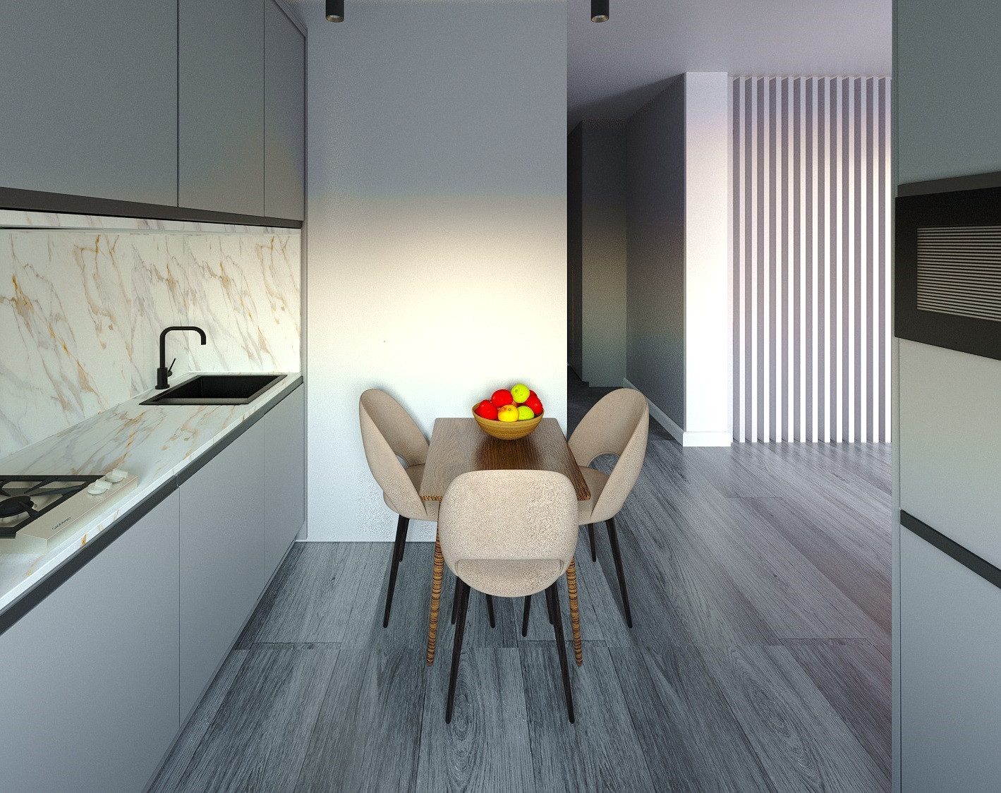 Квартира 34,3 кв м без санузла вариант 2