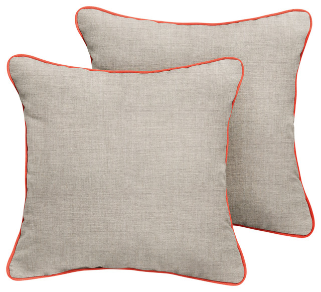 Fielding Sunbrella Outdoor Square Pillow Contemporary Fielding Sunbrella Outdoor Square