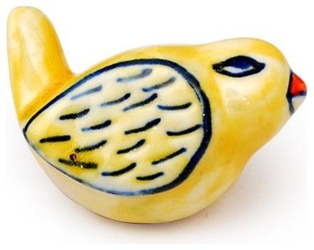 Kids Knobs Yellow Bird Set Of 3 Cabinet And Drawer Knobs By