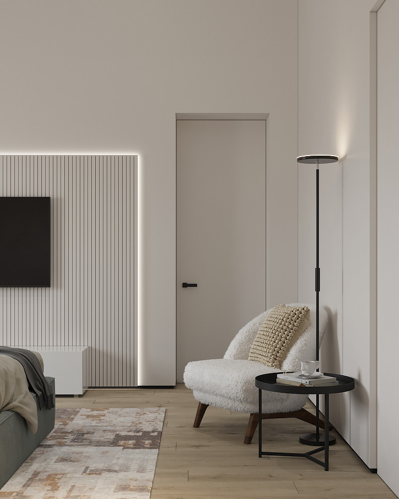 Дом для семьи в стиле минимализм 125 м². Посёлок Костюнино