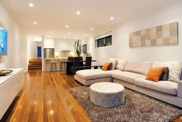 Leichhardt Cottage contemporary-vardagsrum