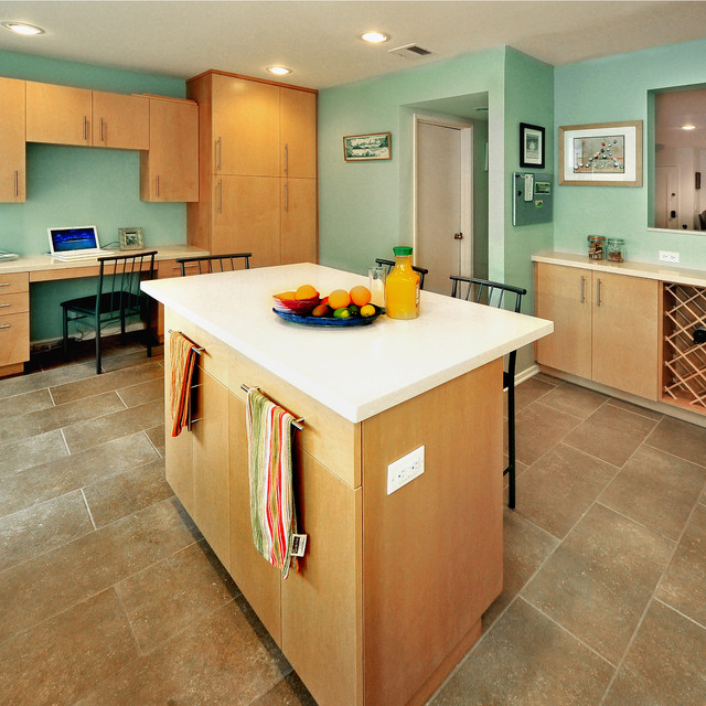 Santa Monica Kitchen and Workspace Modern Kitchen Los Angeles