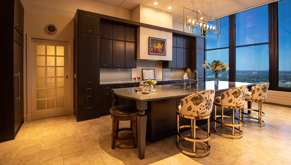 Transitional kitchen photo in Omaha