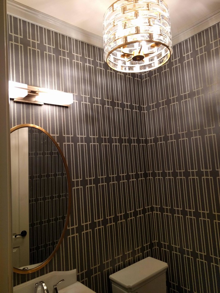 Install: Glitter Sand Powder Room
