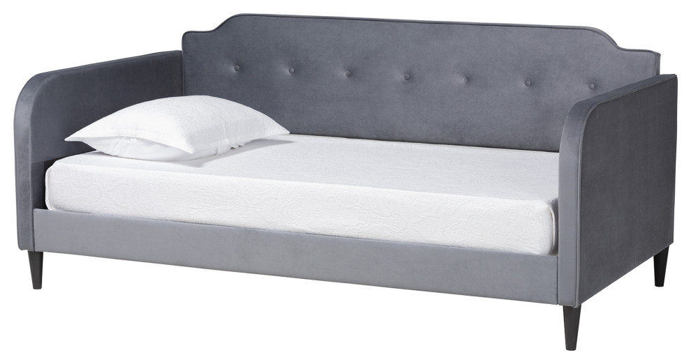 Mitzi Velvet Fabric Daybed Contemporary Daybeds by Baxton Studio Houzz