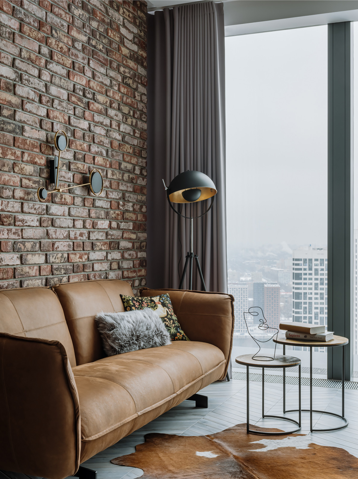 Kiss of foggy forest