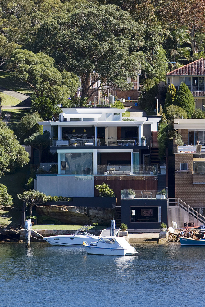 Contemporary exterior in Sydney.
