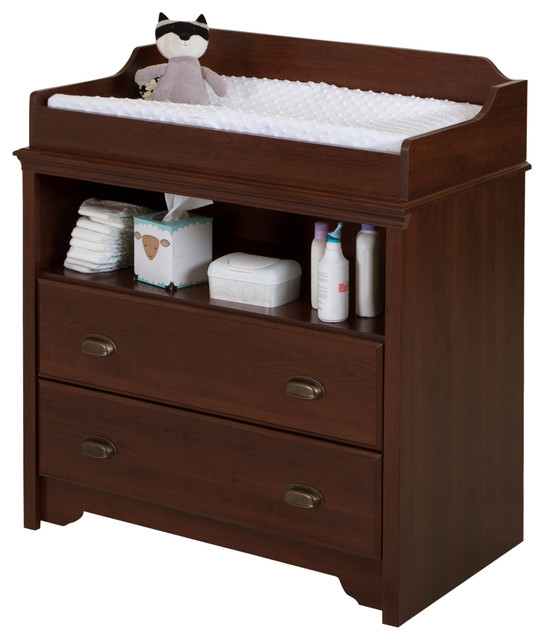 Changing Table In Royal Cherry Transitional Changing Tables