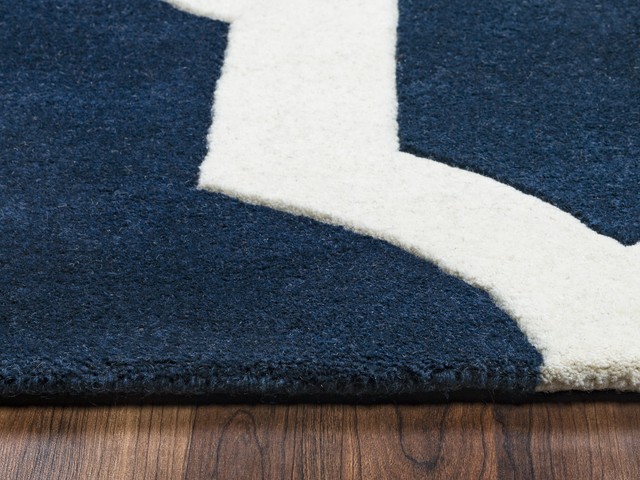 Rizzy Home Volare VO2132 Navy Trellis Area Rug, Rectangular 9' x 12 ...