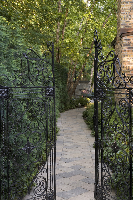 Wrought Iron Gate traditional-garden