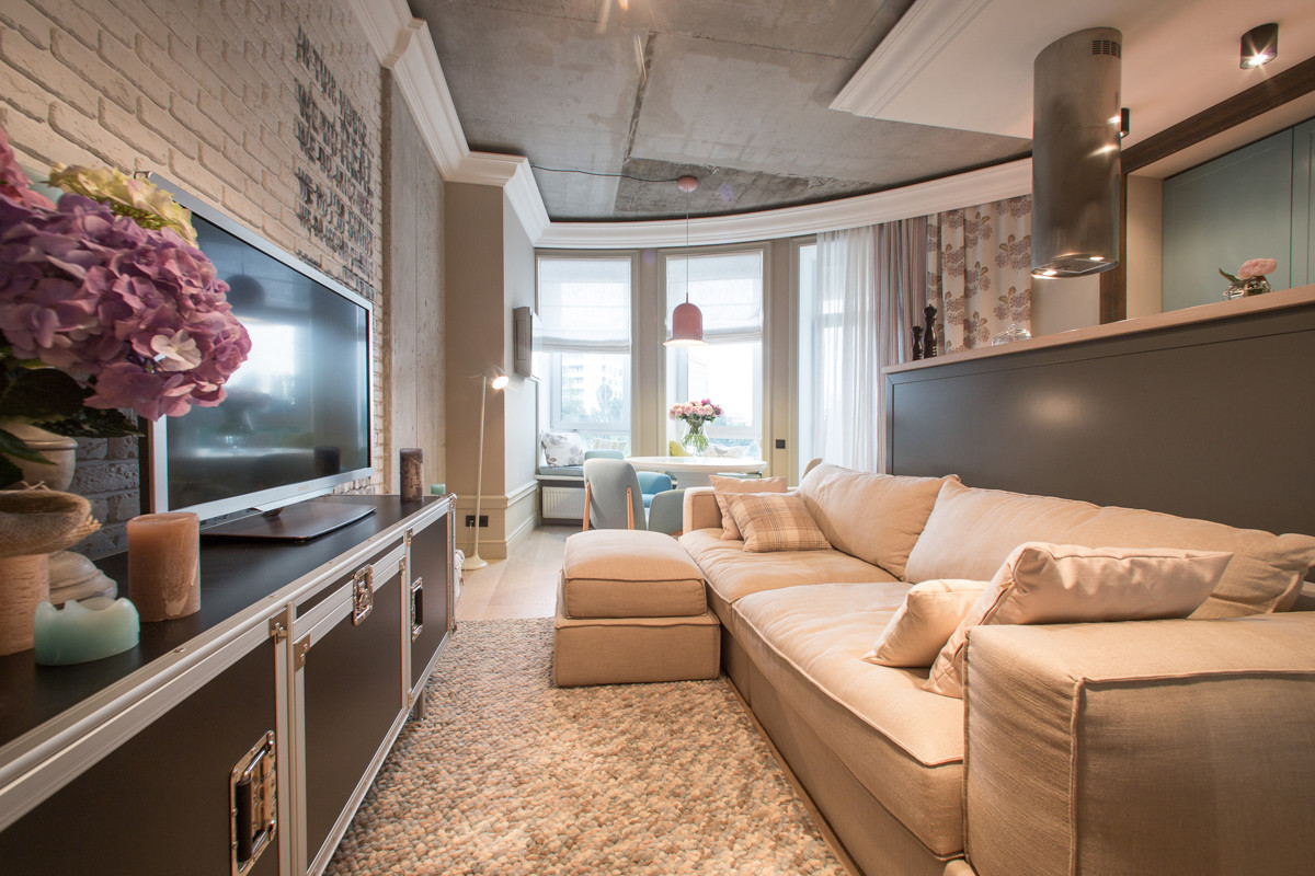 Peonies. Felt. Сoncrete.