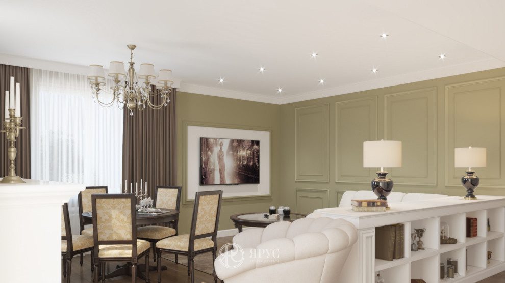Дизайн-проект квартиры в стиле современной классики