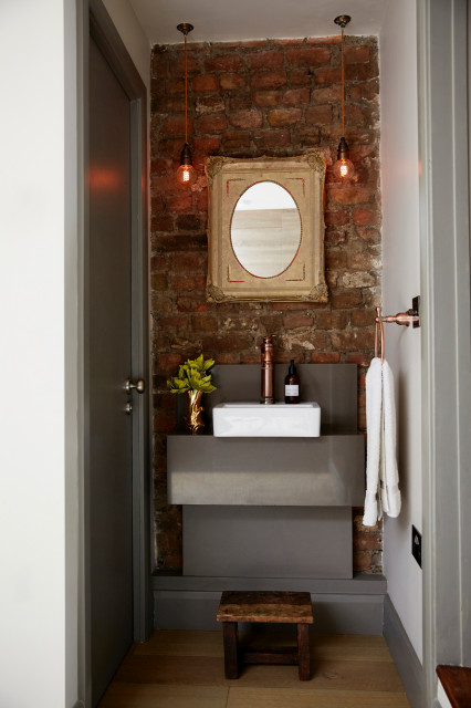 CLOAKROOM | With Bespoke Vanity Unit eklektisk-toalett