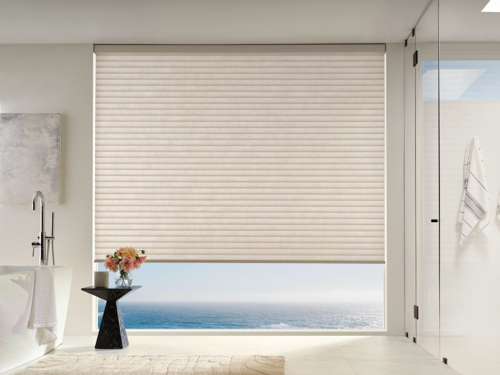 Cana roller shades and banded rolling shades