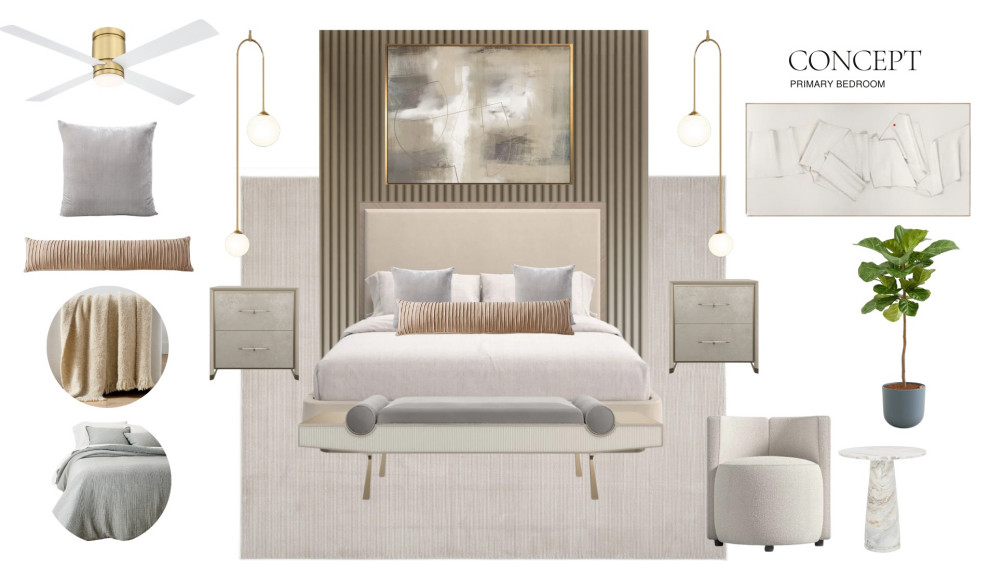 Wickham Residence - Primary Bedroom & Bathroom