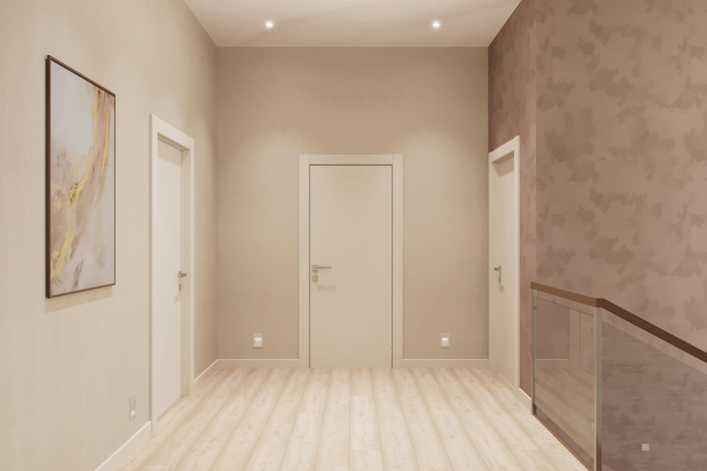 Дом - 130 м2. Лестница + холл