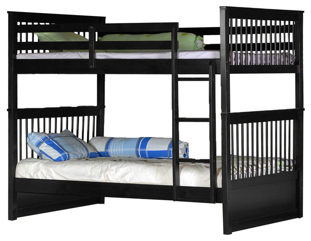 Wood Full Over Bunkbed Black Craftsman Bunk Beds By Wood Full Over Bunkbed Black