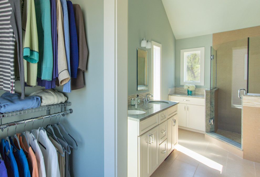 Transitional home design photo in Boston