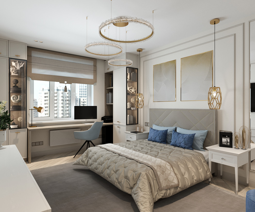 Трехкомнатная квартира в современном классическом стиле