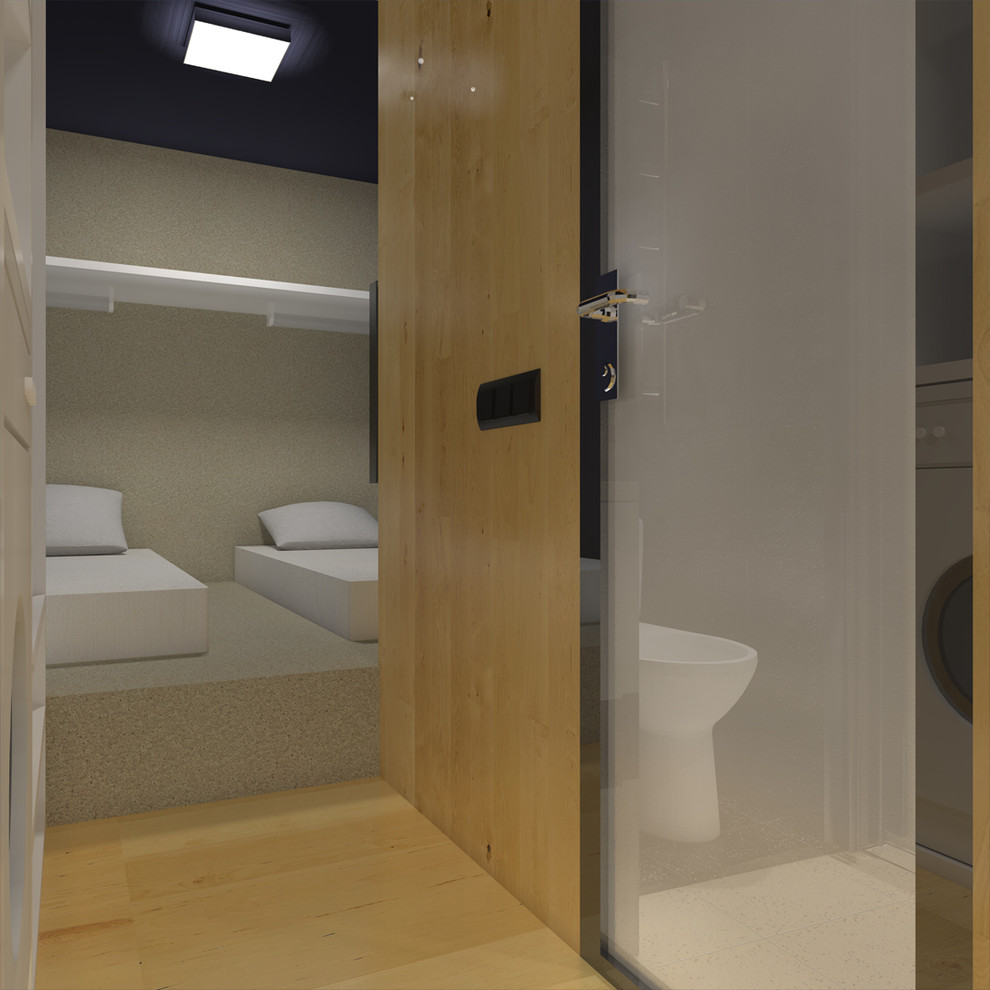 Два гостиничных номера в одном 45-ft морском грузовом контейнере