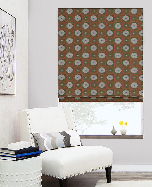 Flat Roman Shades by The Shade Store