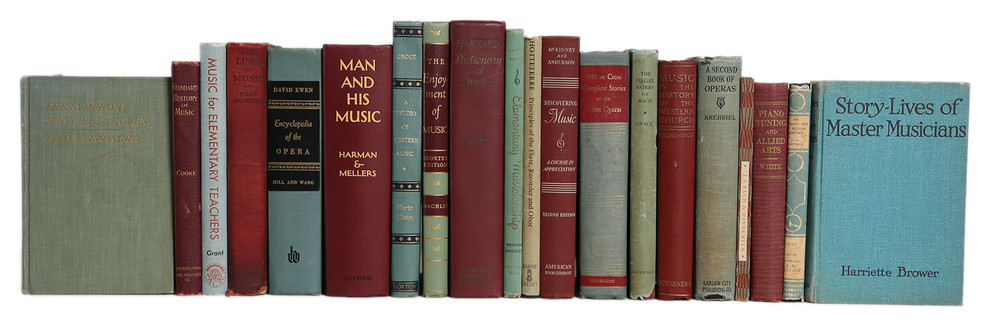 Turquoise And Wine Music Lovers' Book Set,S/20