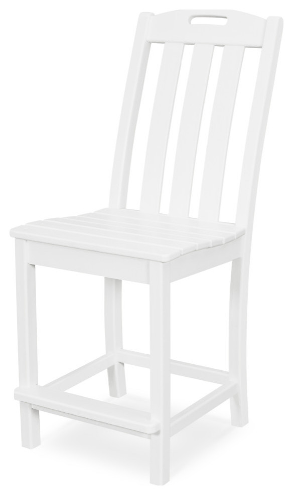 Trex Outdoor Yacht Club Counter Side Chair Beach Style Outdoor Bar