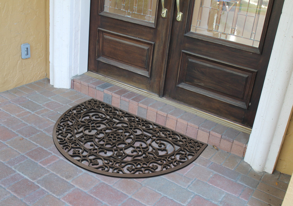 A1HC Modern Double & single Indoor/Outdoor Door Mat 30"X48" Rubber
