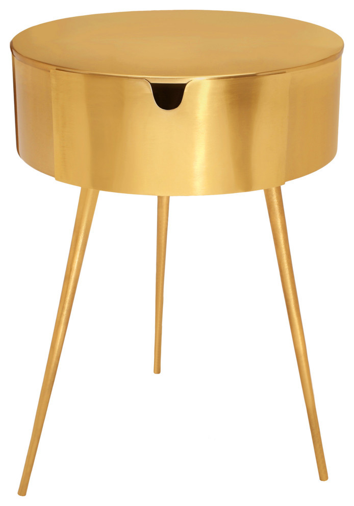 Bali Metal Side Table/Nightstand - Midcentury - Nightstands And Bedside  Tables - by Meridian Furniture | Houzz