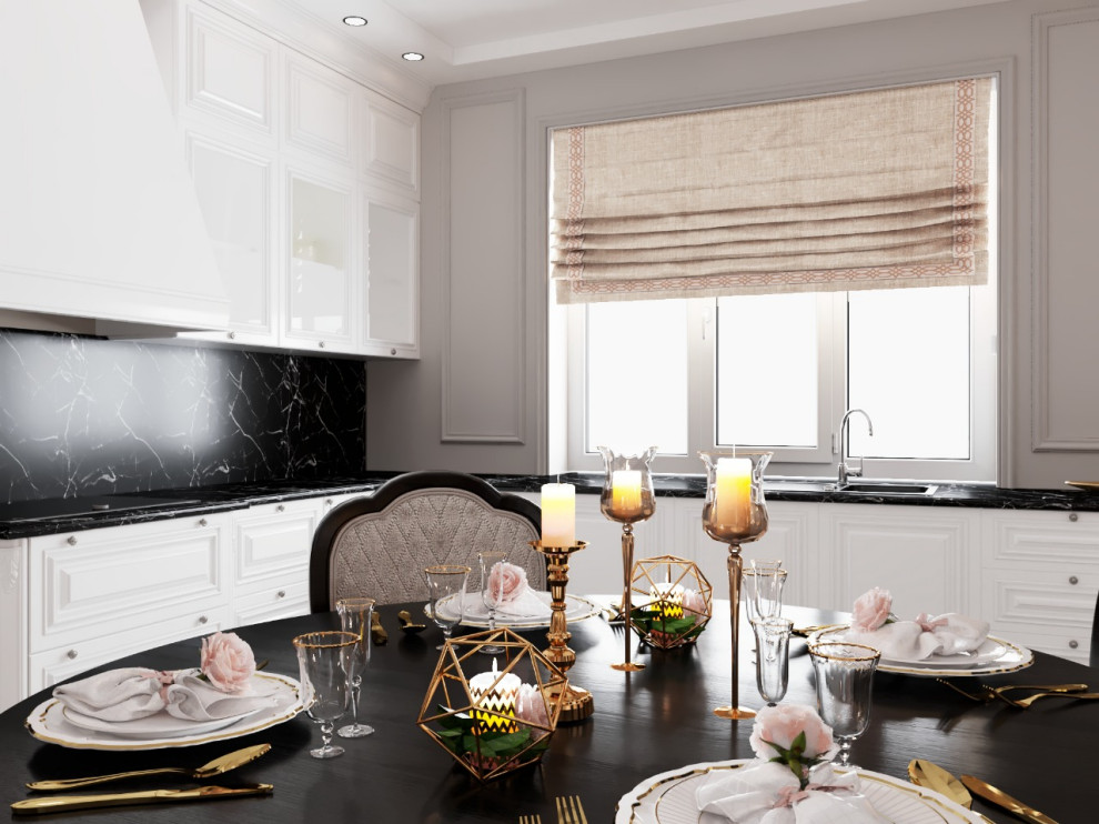 Загородный дом (кухня,гостиная) в стиле арт деко