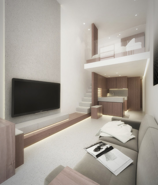 Mini Duplex modern-wohnbereich