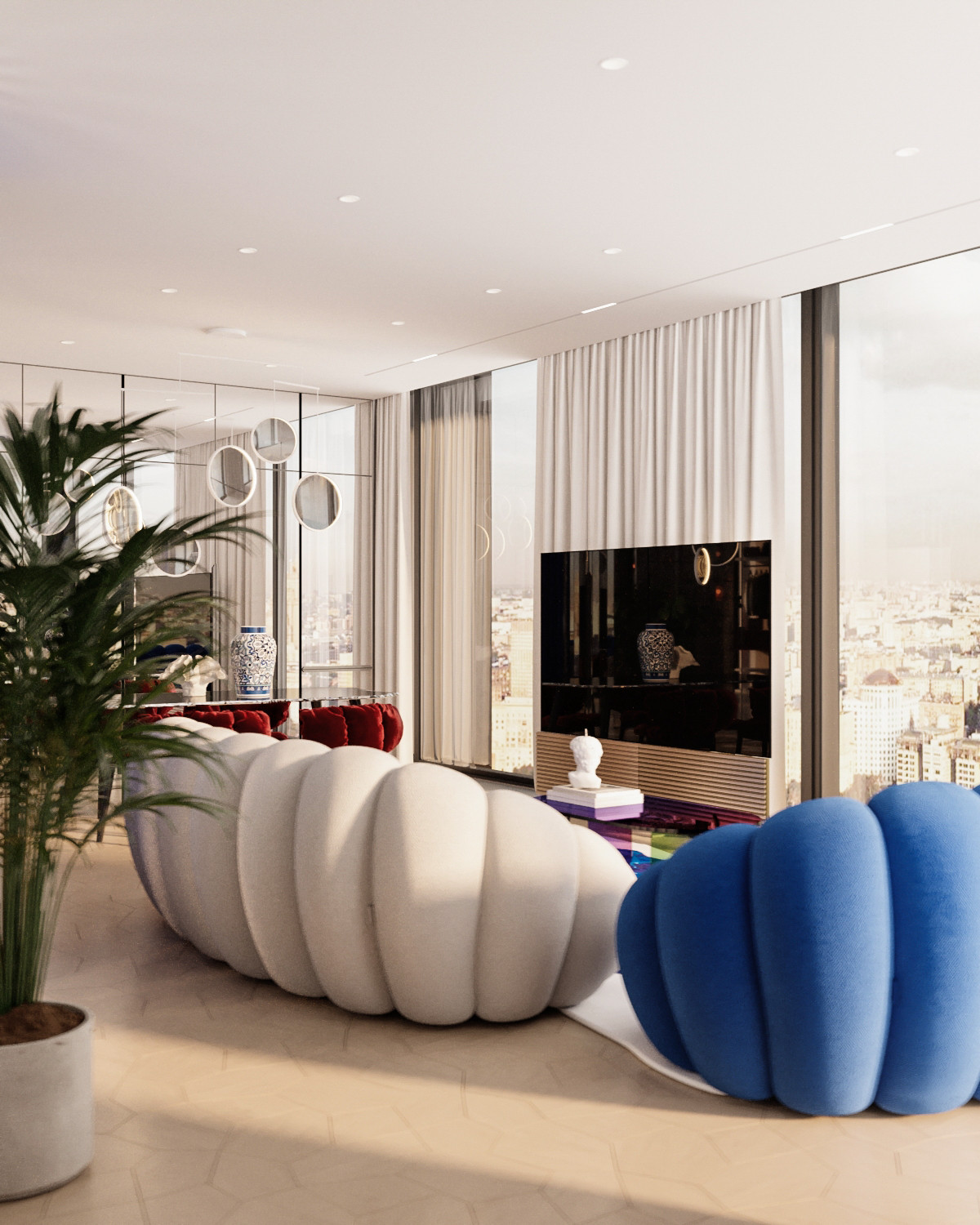 Квартира в стиле фотостудии без единой стены