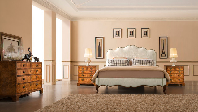 Luxury King Size Bed Baroque Bedroom Set France
