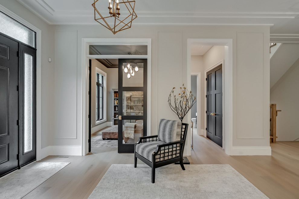 Inspiration for a transitional entryway remodel in Toronto