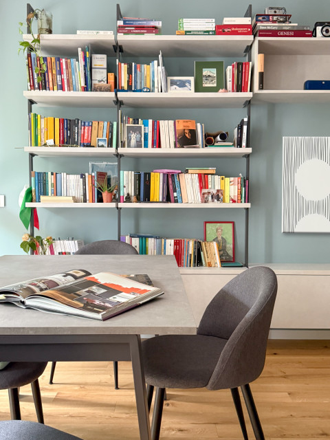 casa di nuova costruzione a Milano contemporary-home-office-and-library