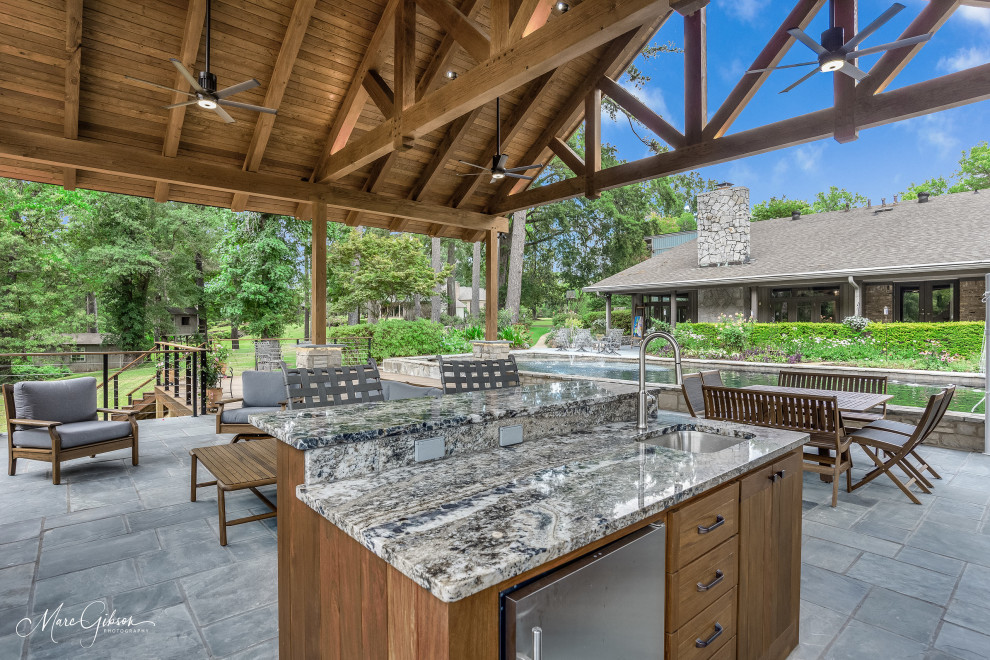 Timber Frame Outdoor Kitchen