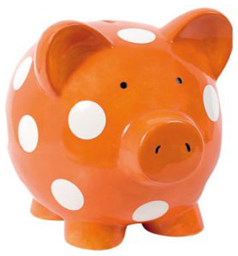 Elegant Baby Ceramic Polka Dot Piggy Bank