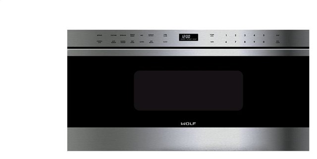 WOLF 30" Transitional Drawer Microwave Stainless Steel | MD30TES