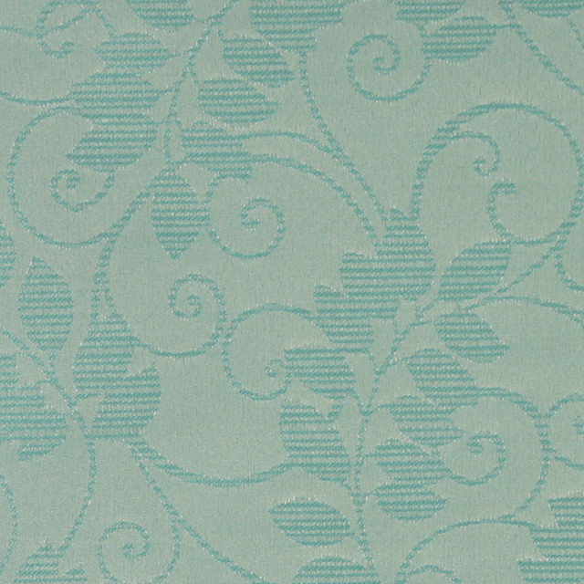 Teal Vines And Leaves Outdoor Indoor Marine Upholstery Fabric By The Yard