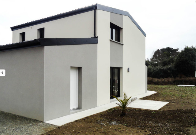 Construction sur mesure contemporaneo-fachada